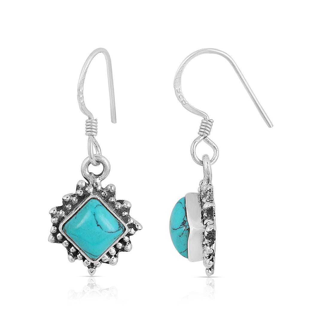 Turquoise Silver Earrings