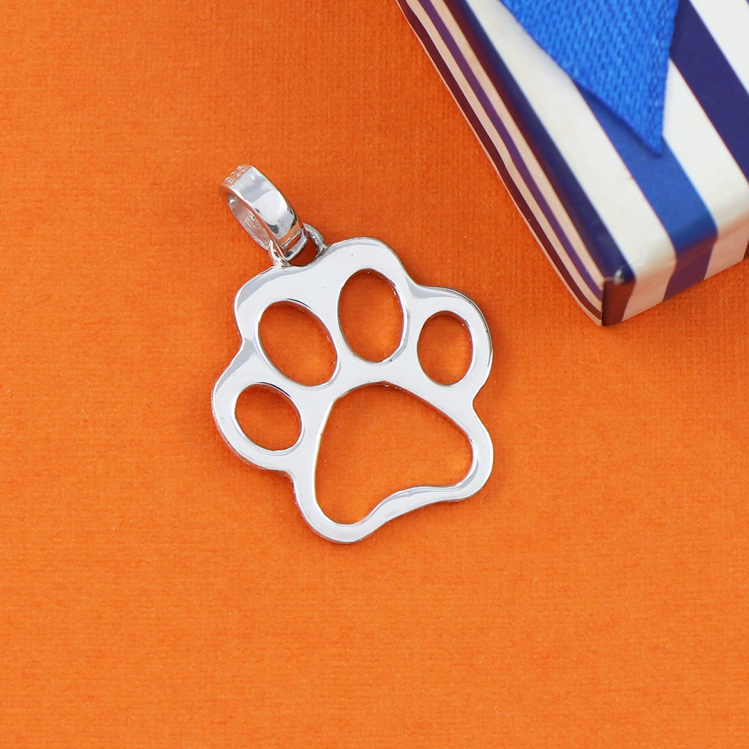 Sterling Silver Paw Pendant