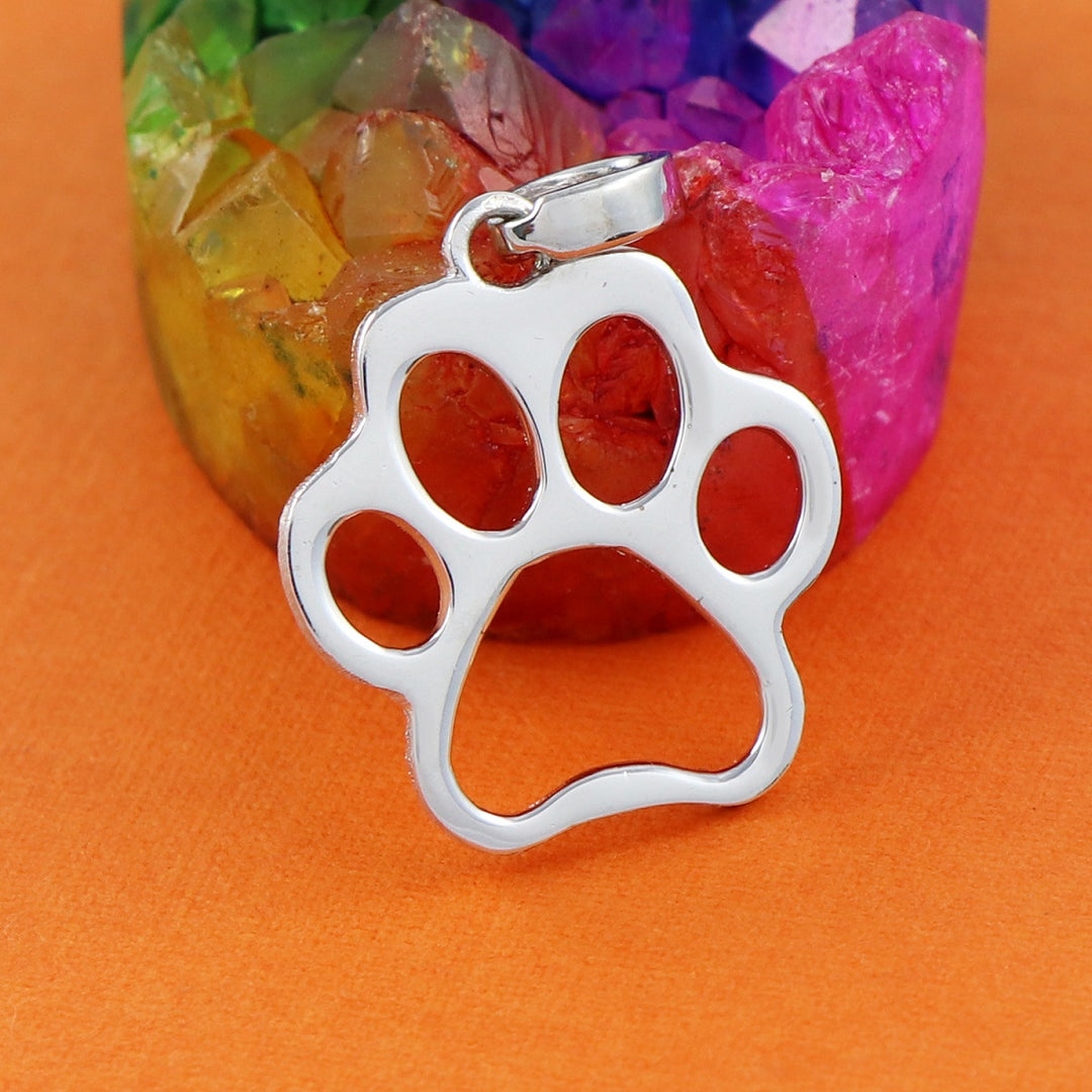 Sterling Silver Paw Pendant