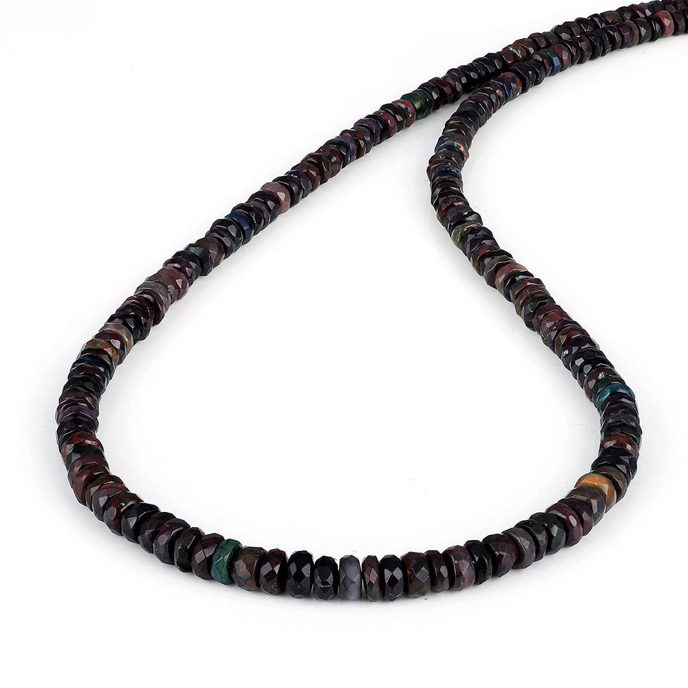 Ethiopian Black Opal Choker Necklace