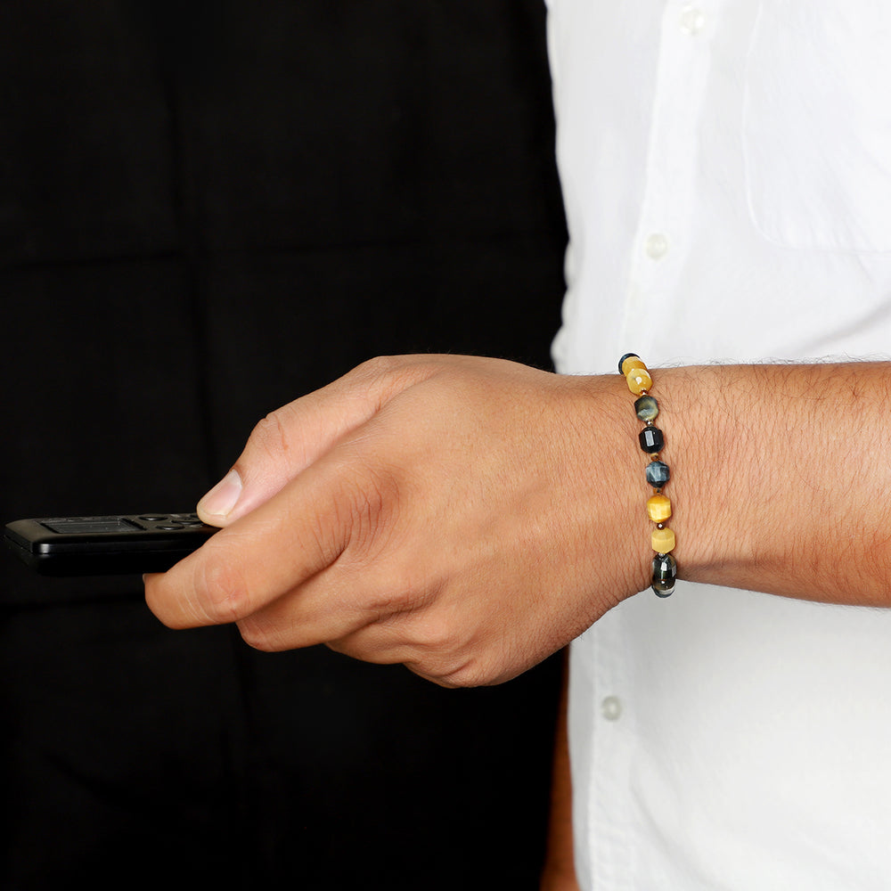 Yellow Tiger's Eye Stretch Bracelet