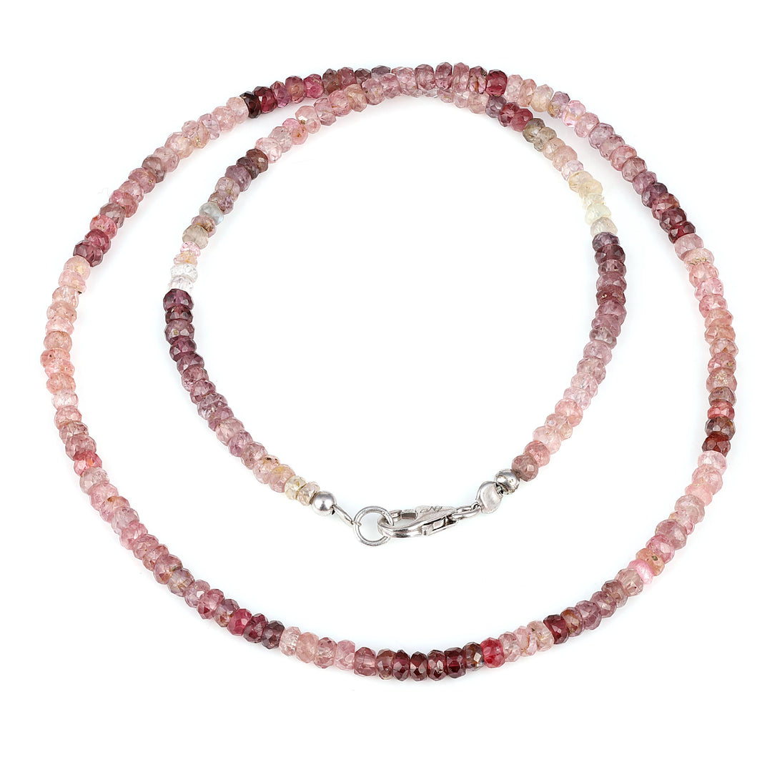 Multi Spinel Sterling Silver Necklace