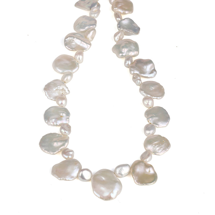 Sterling Silver Pearl Beads Necklace