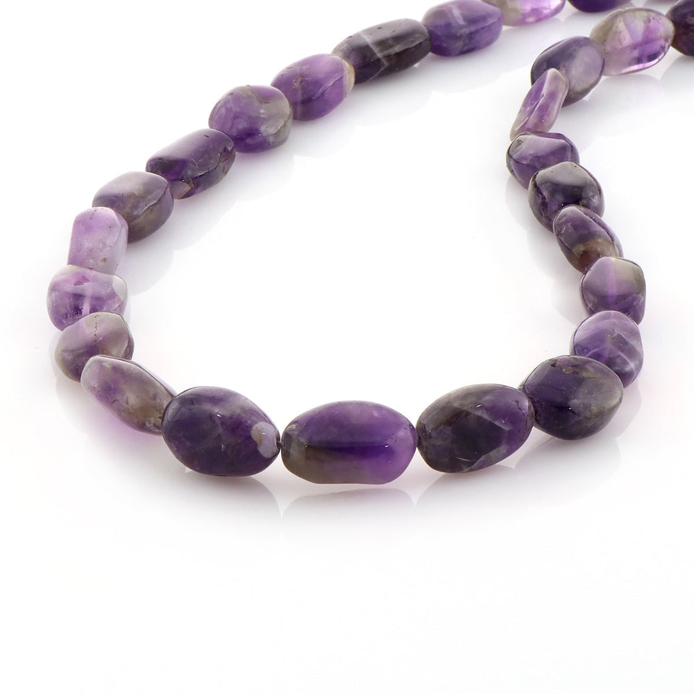 Amethyst Tumble Beads Choker Necklace