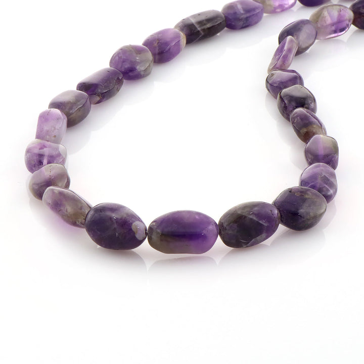 Amethyst Tumble Beads Choker Necklace