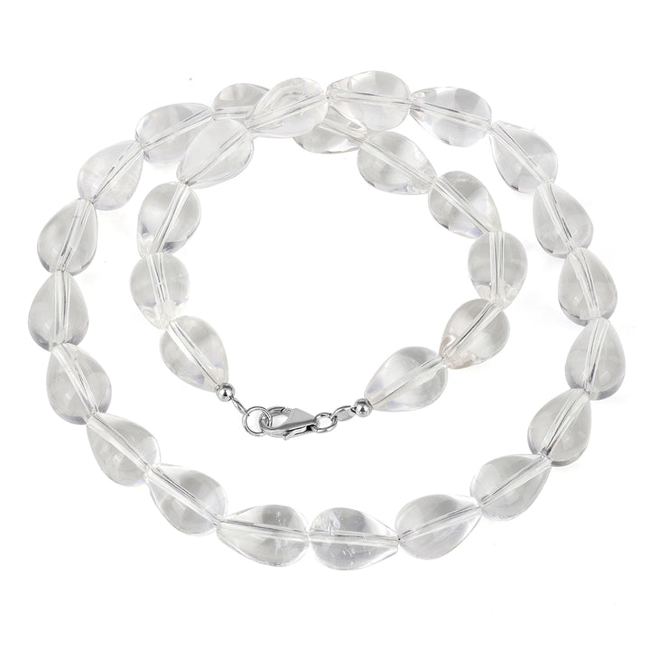 Crystal Quartz Beads Choker Necklace