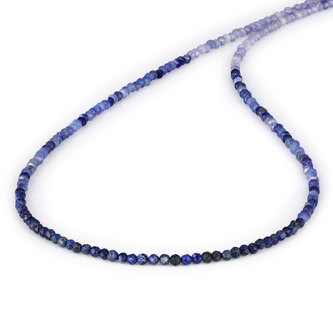 Lapis Lazuli, Sodalite and Tanzanite Silver Necklace