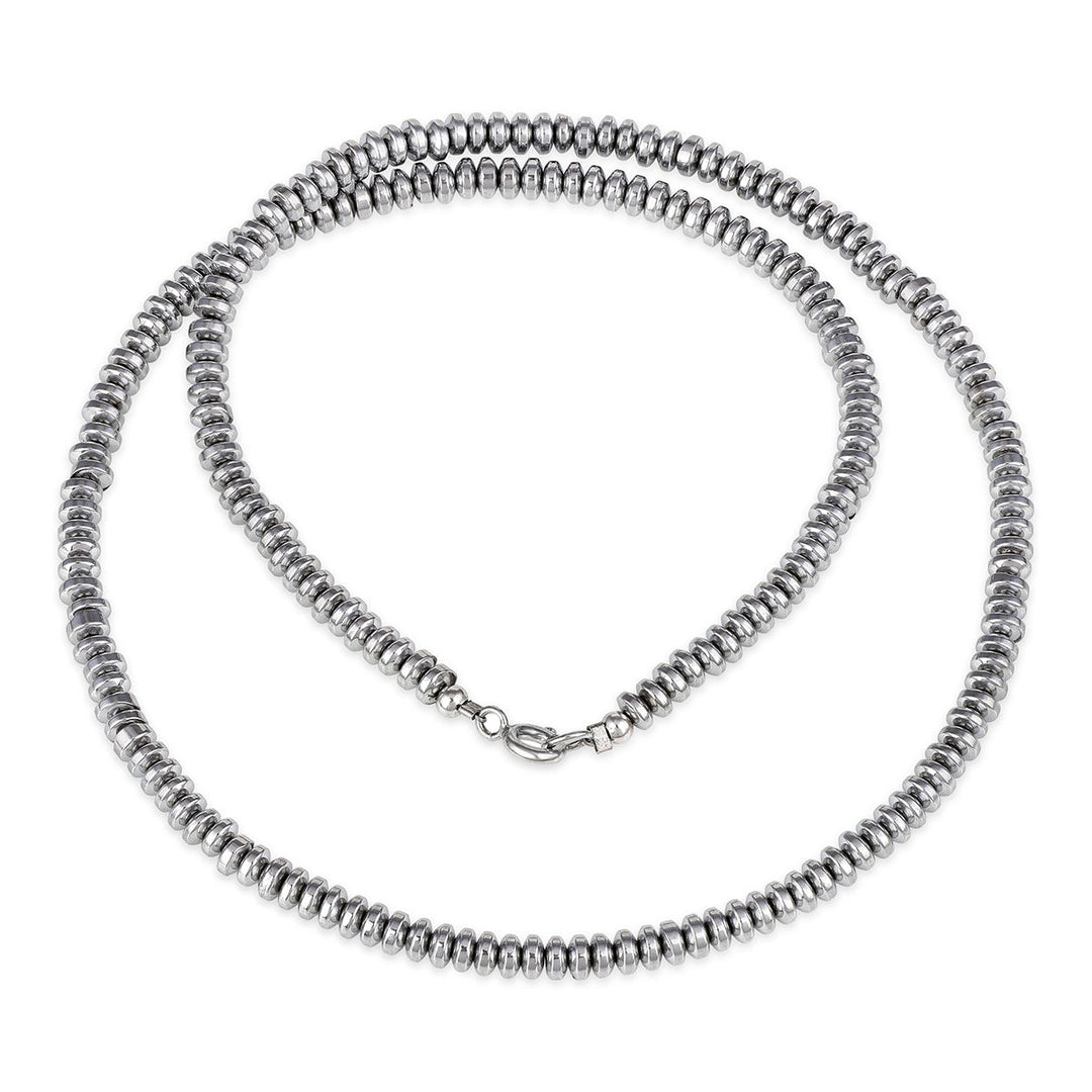 Sterling Silver Hematite Choker Necklace