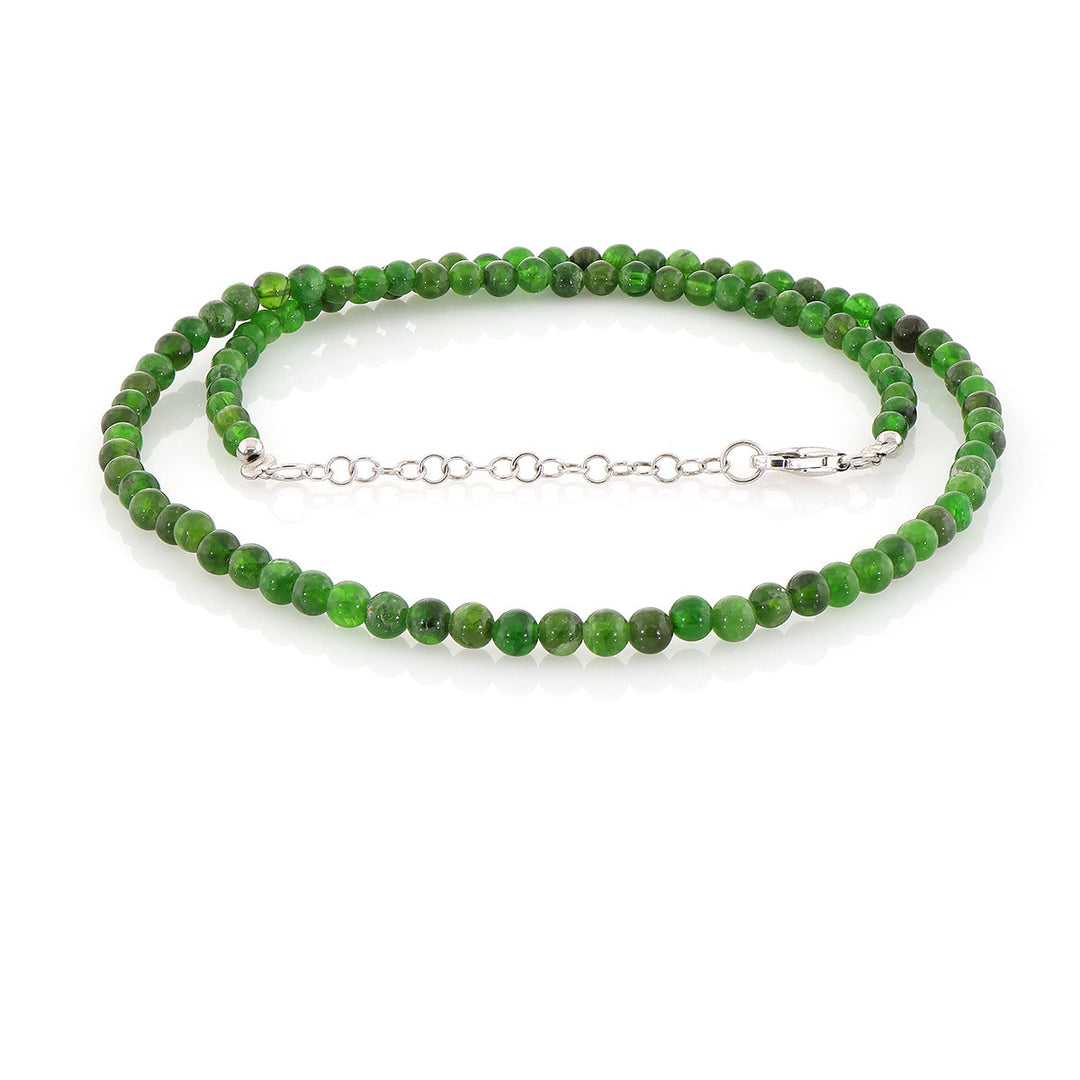 Chrome Diopside Silver Necklace