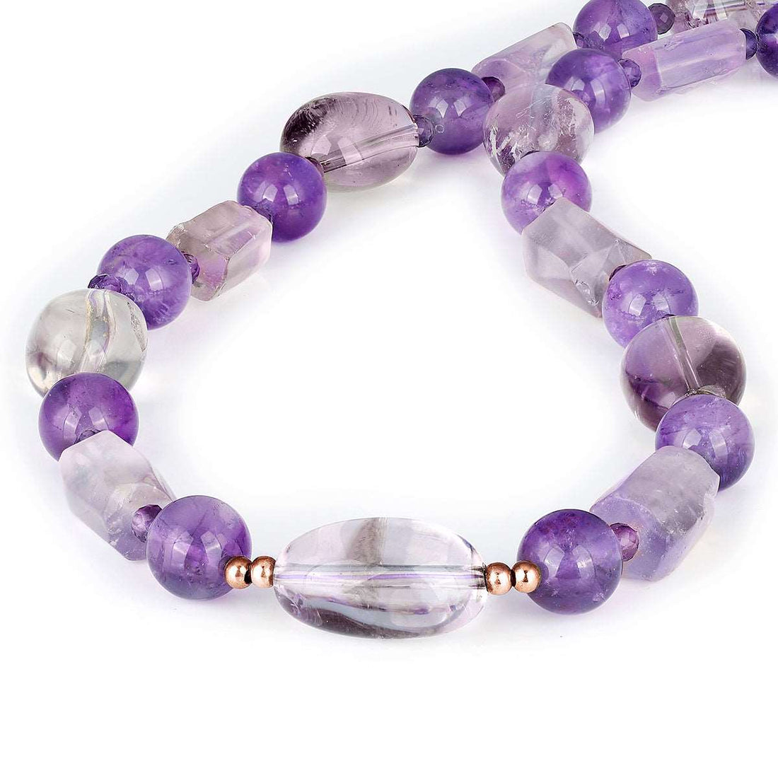 Amethyst and Ametrine Silver Necklace
