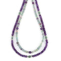 Amethyst and Fluorite Layered Necklace