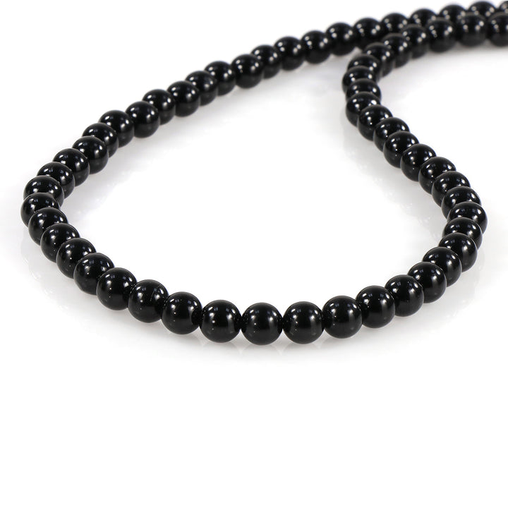 Black Tourmaline Silver Necklace