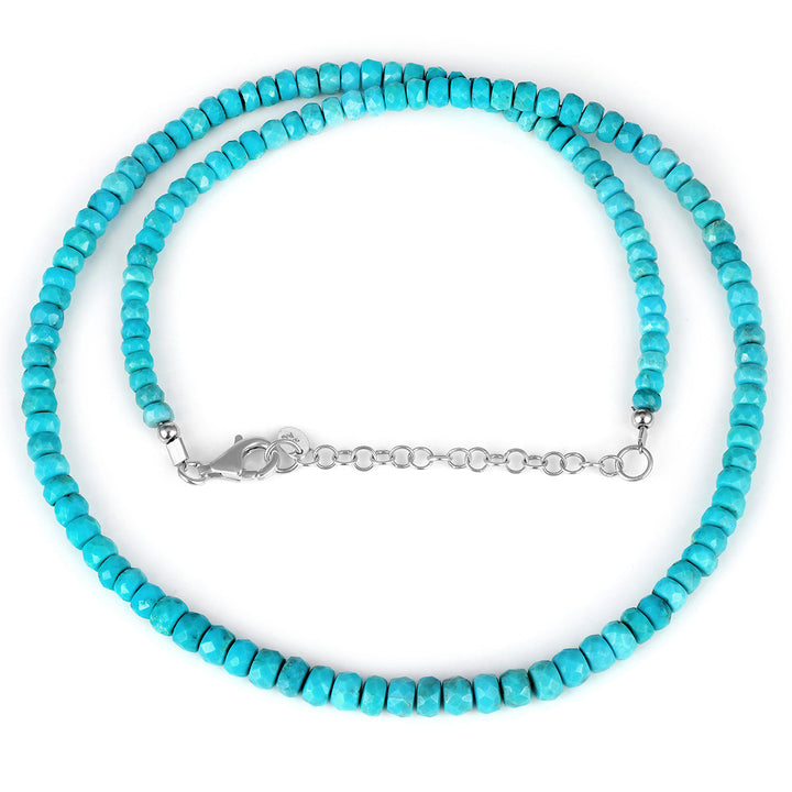 Sleeping Beauty Turquoise Silver Necklace