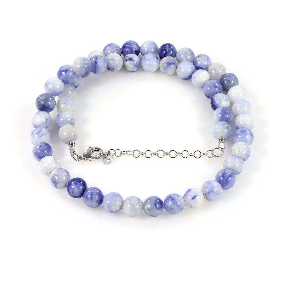 Sterling Silver Sodalite Necklace