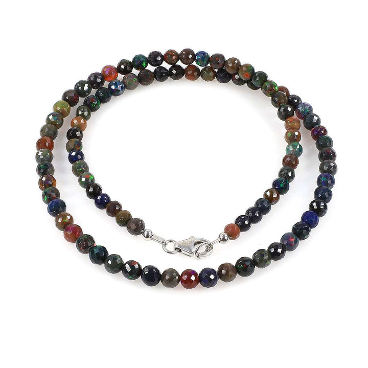 Black Ethiopian Opal Choker Necklace