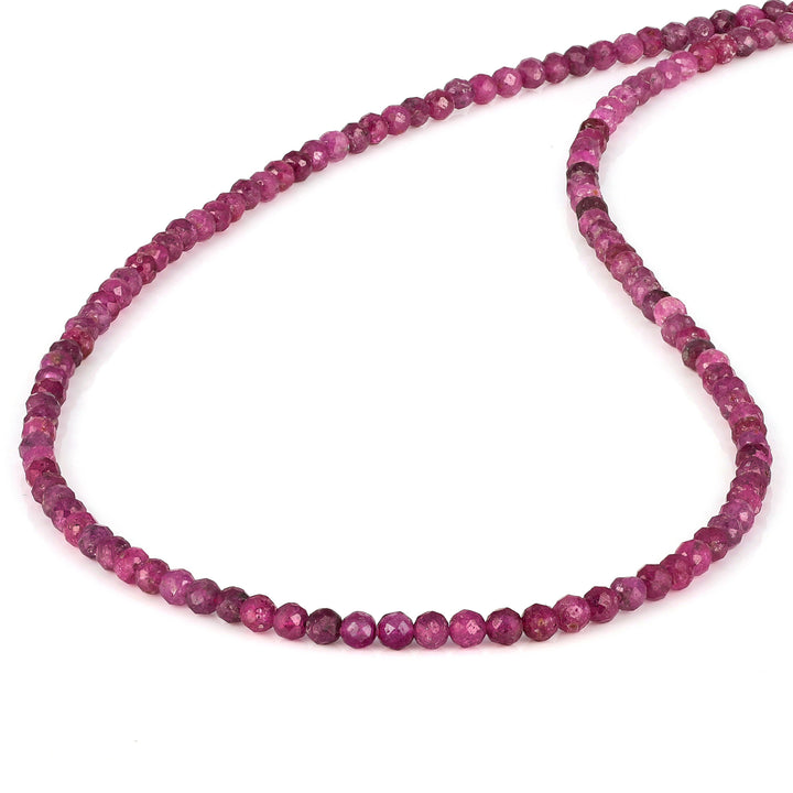 Sterling Silver Ruby Necklace