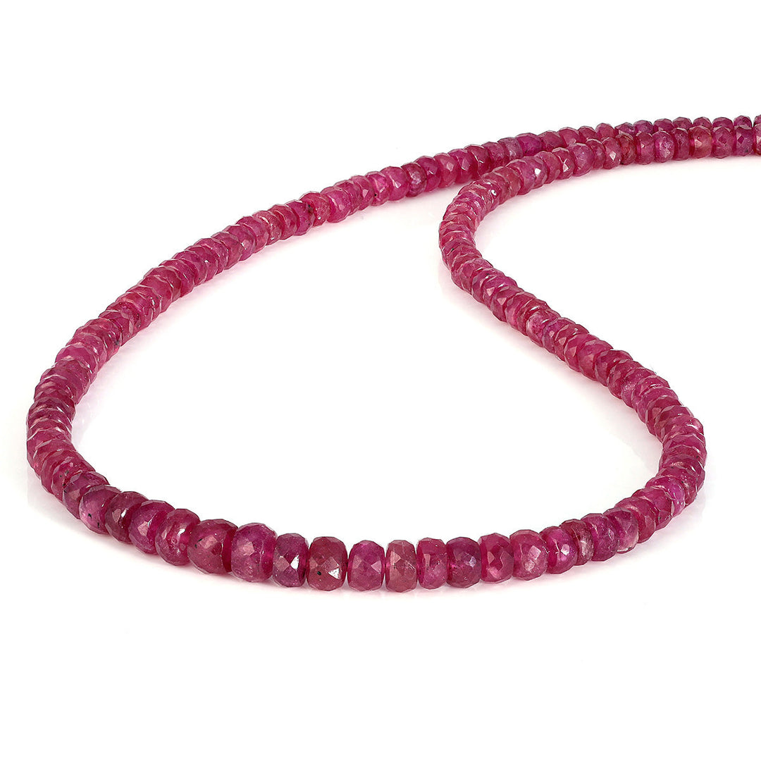 Ruby Sterling Silver Necklace