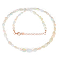 Ethiopian Opal Tumble Silver Necklace