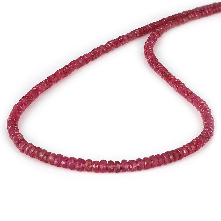 Sterling Silver Ruby Choker Necklace