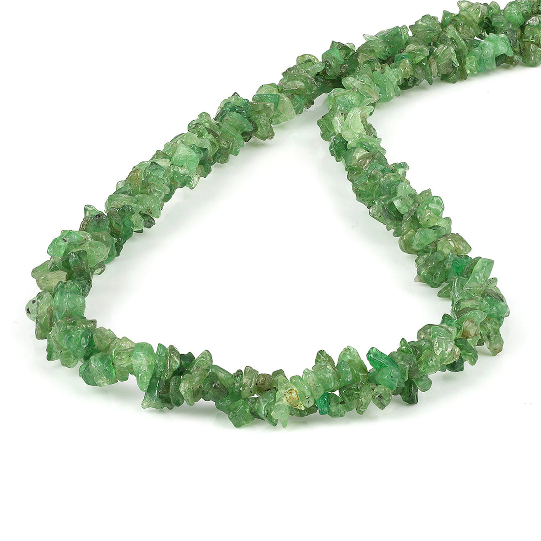 Tsavorite Nuggets Silver Necklace