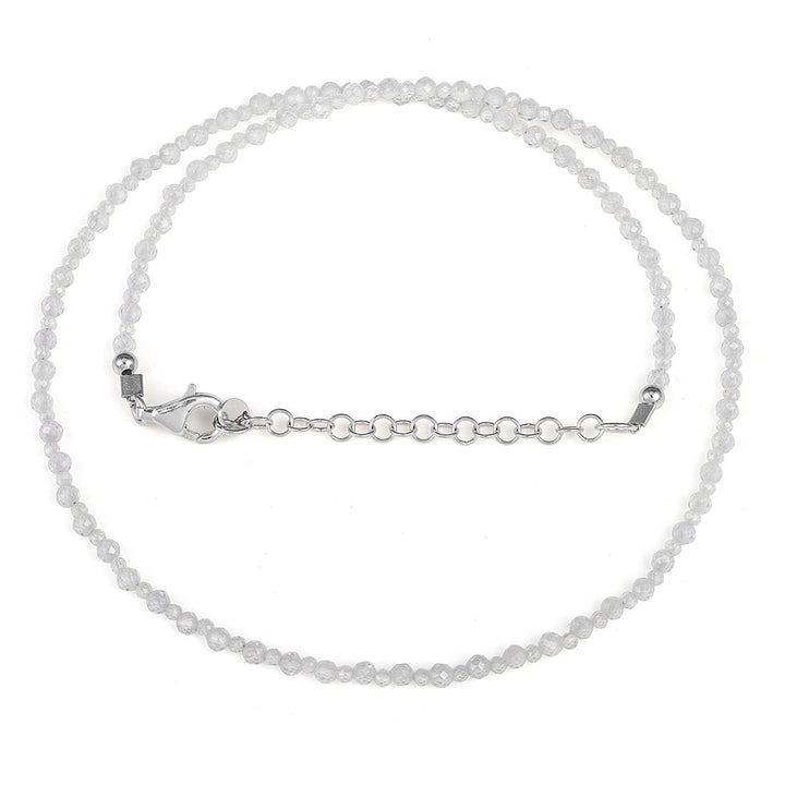 Sterling Silver Zircon Necklace