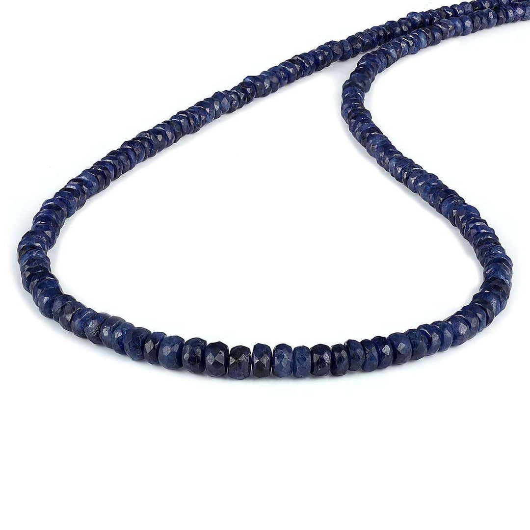 Blue Sapphire Silver Necklace