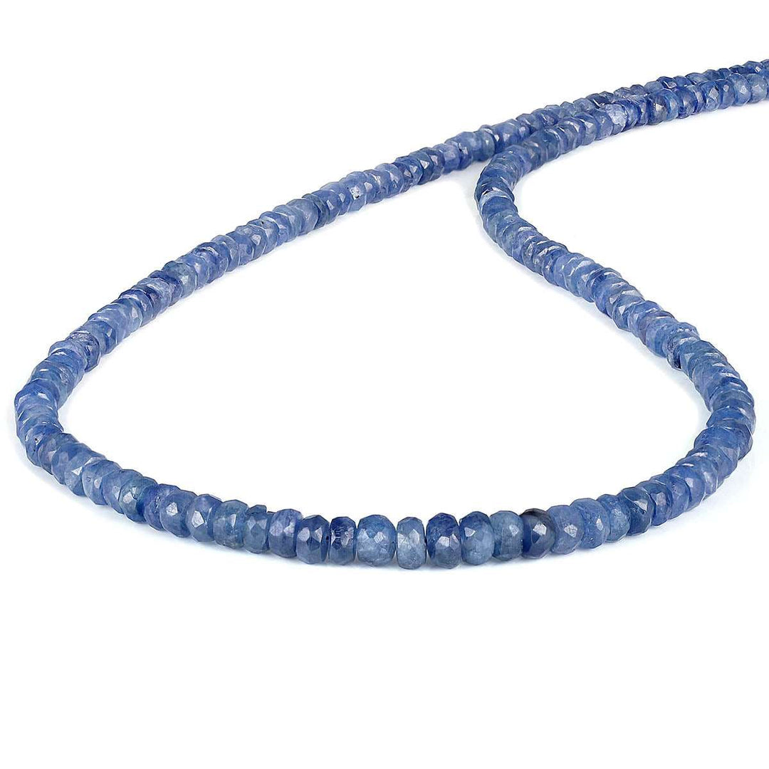 Blue Sapphire Silver Necklace