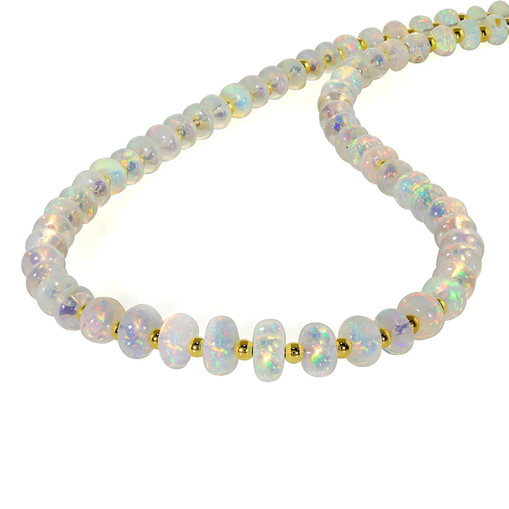 Sterling Silver Ethiopian Opal Necklace