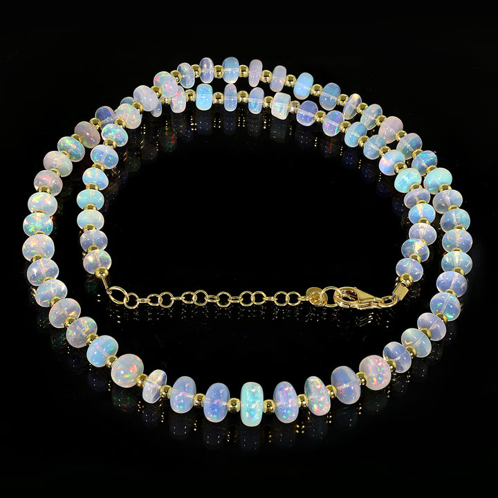 Sterling Silver Ethiopian Opal Necklace