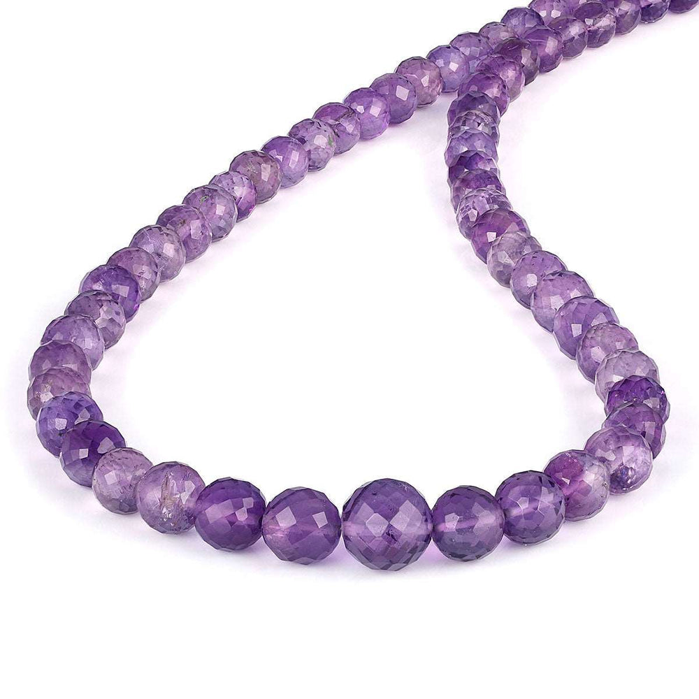 Amethyst Silver Chain Necklace