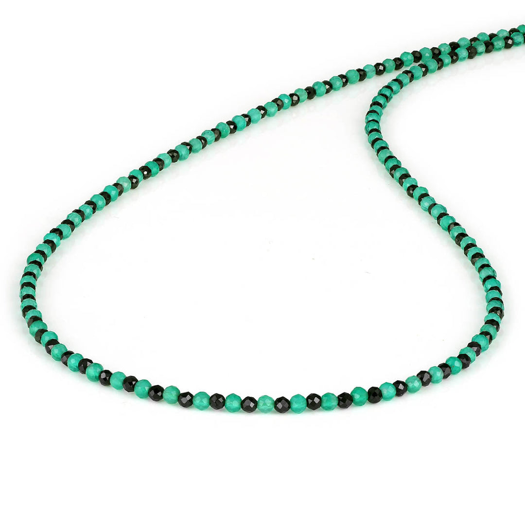 Green Onyx and Black Spinel Choker Necklace