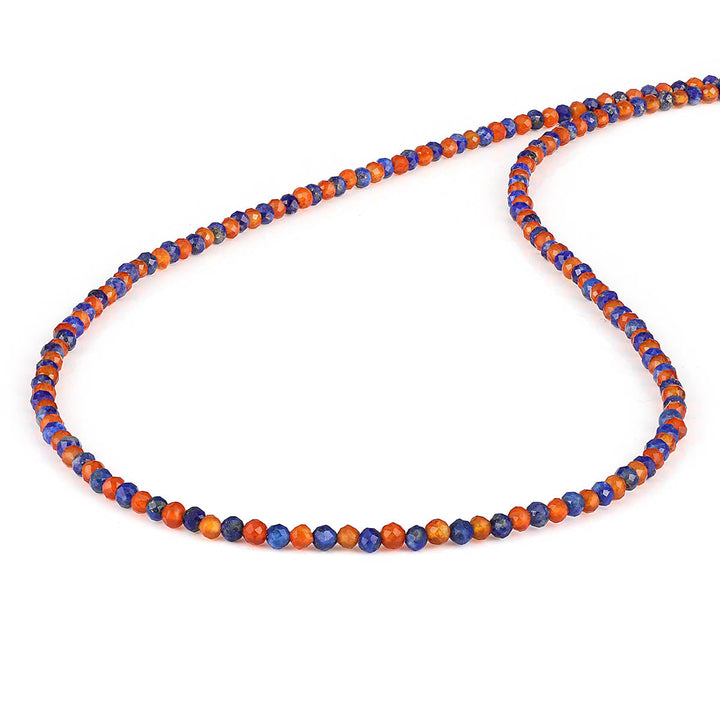 Carnelian and Lapis Lazuli Choker Necklace