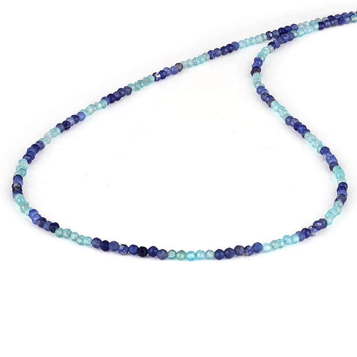 Sodalite and Apatite Choker Necklace