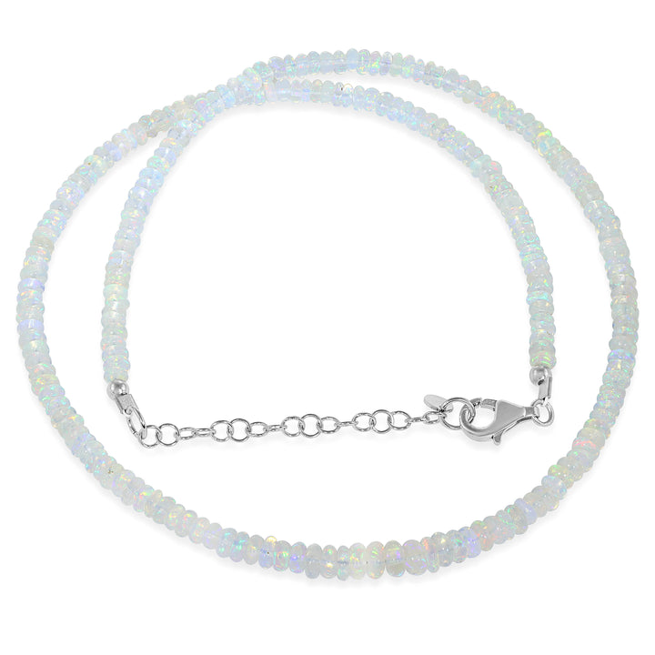 Sterling Silver Ethiopian Opal Necklace