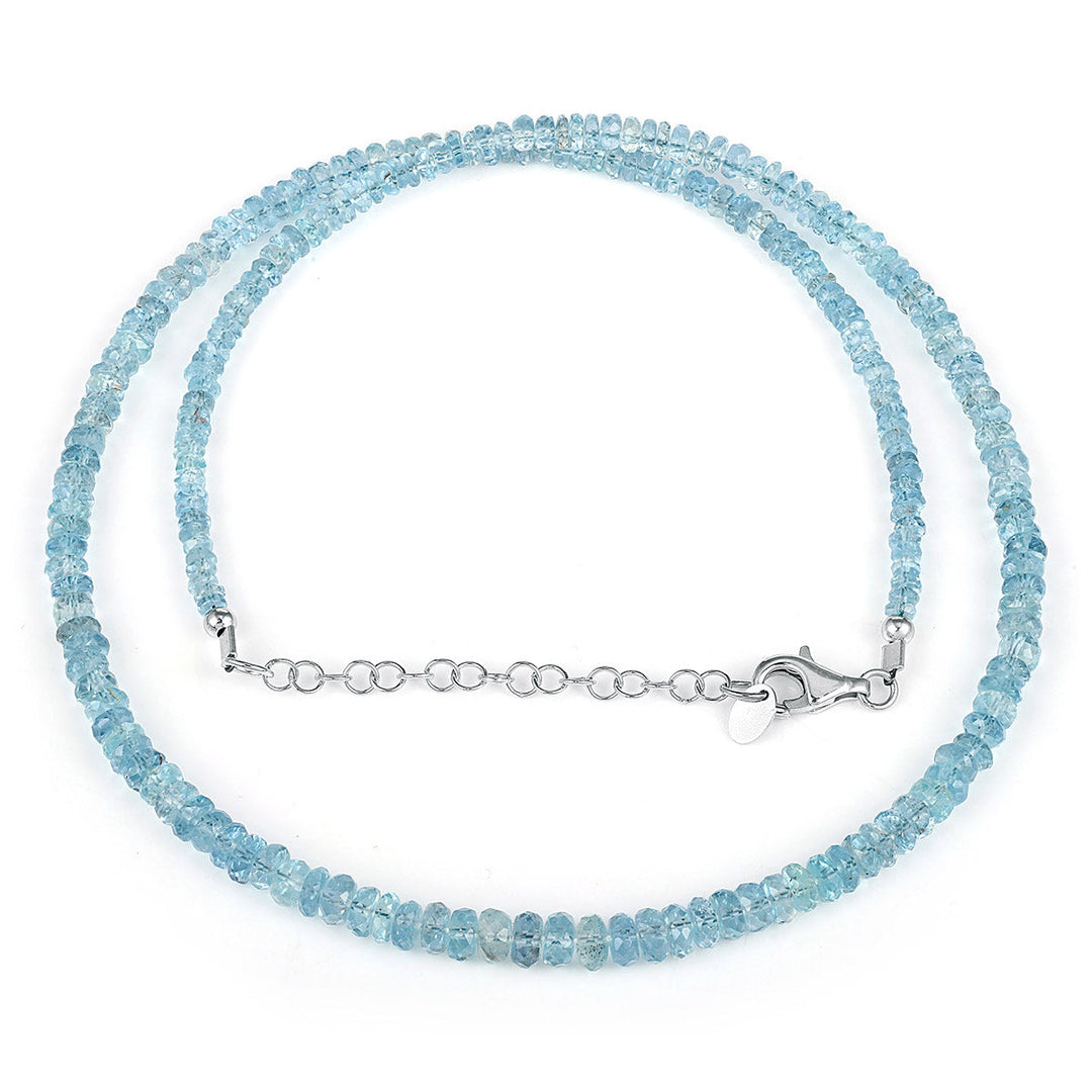 Santa Maria Aquamarine Silver Necklace