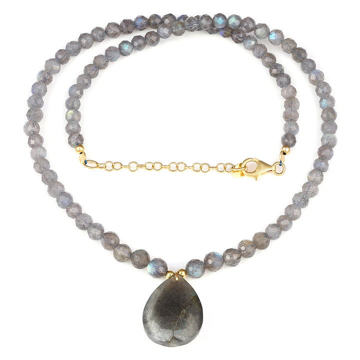 Sterling Silver Labradorite Pendant Necklace