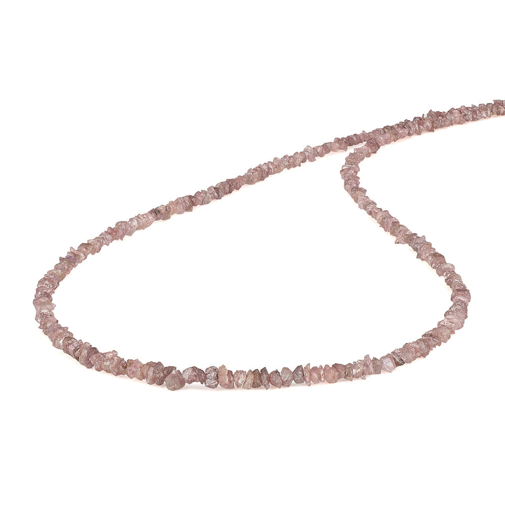 Sterling Silver Pink Diamond Necklace