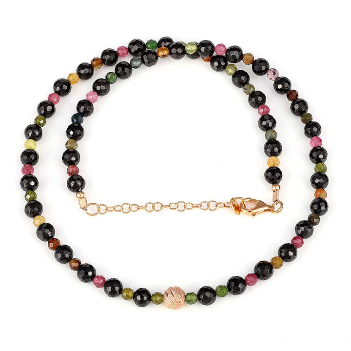 Black Spinel and Multi Tourmaline Necklace