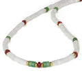 Mother of Pearl, Aventurine and Ruby Choker Necklace