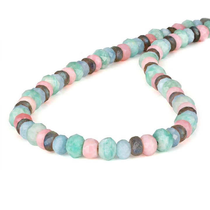 Multi Gemstone Beads Choker Necklace