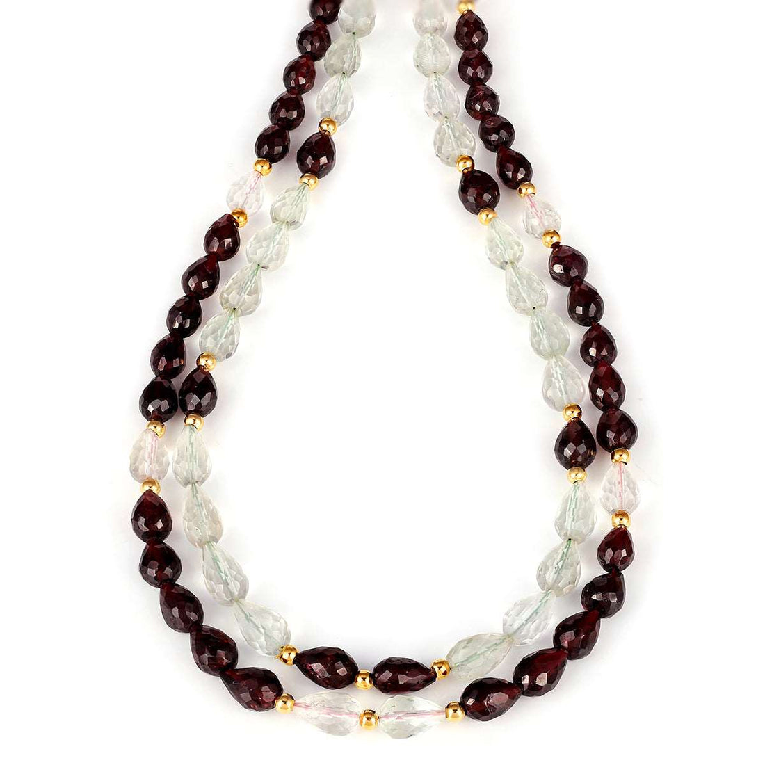 Amethyst and Garnet Layered Necklace