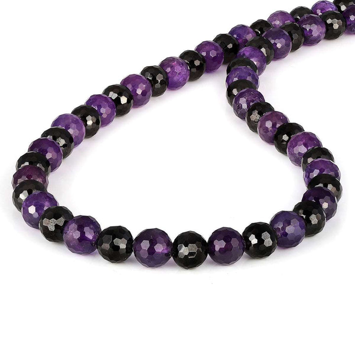 Black Spinel and Amethyst Choker Necklace