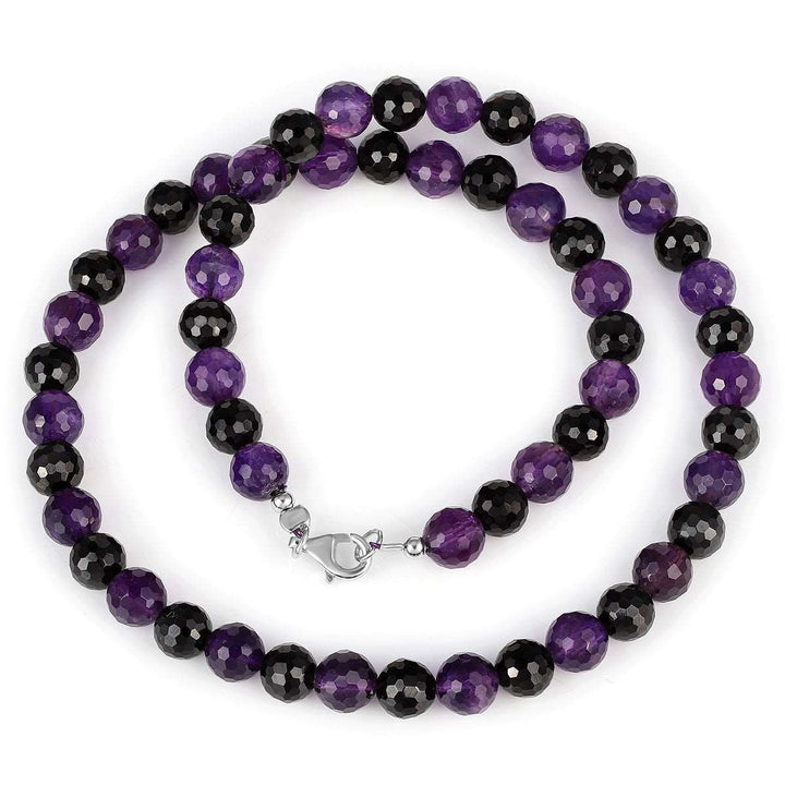 Black Spinel and Amethyst Choker Necklace