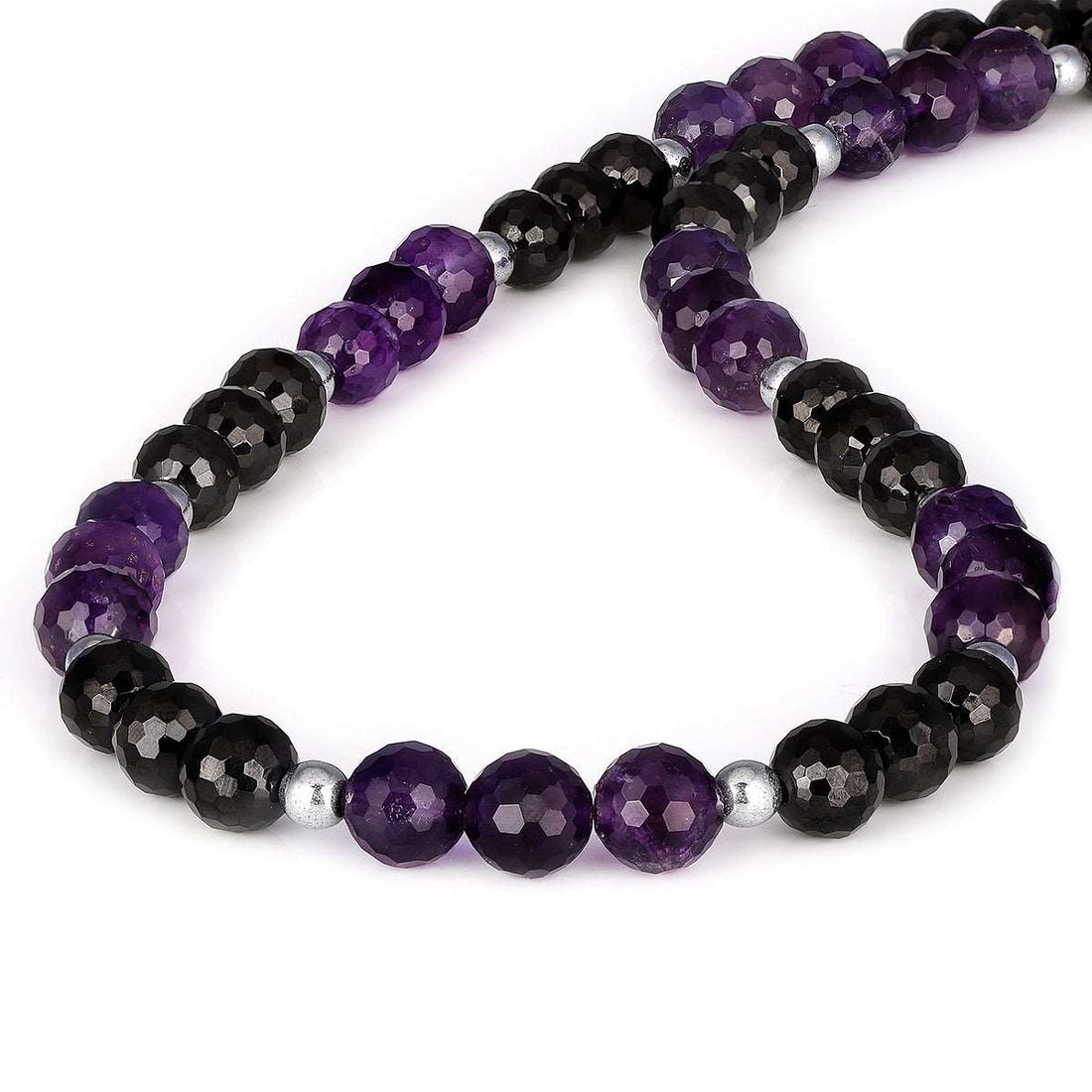 Amethyst and Black Spinel Choker Necklace