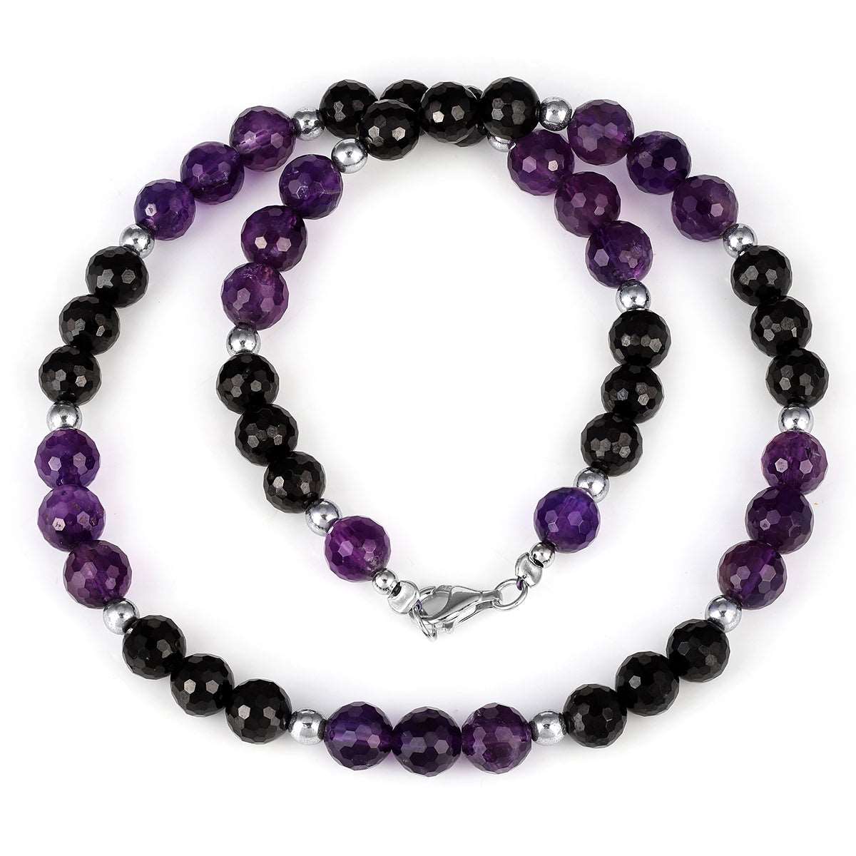 Amethyst and Black Spinel Choker Necklace
