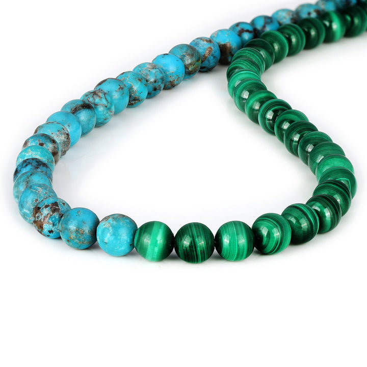 Malachite and Turquoise Choker Necklace