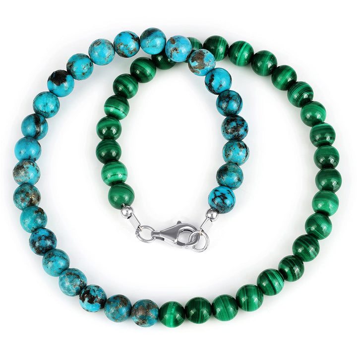 Malachite and Turquoise Choker Necklace