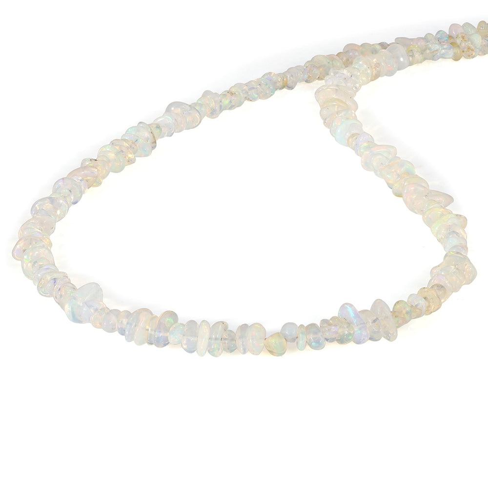 Ethiopian Opal Nugget Silver Necklace