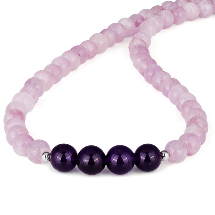 Kunzite and Amethyst Choker Necklace