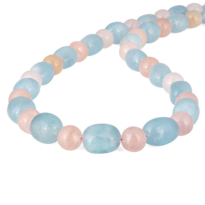 Aquamarine and Morganite Choker Necklace